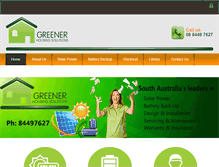 Tablet Screenshot of greenerhousingsolutions.com.au